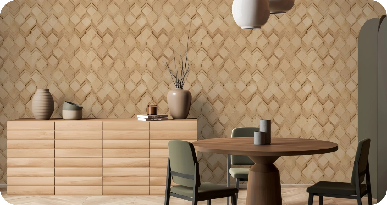 Simple Minimalist Brown geometric wallpaper by novamur mona